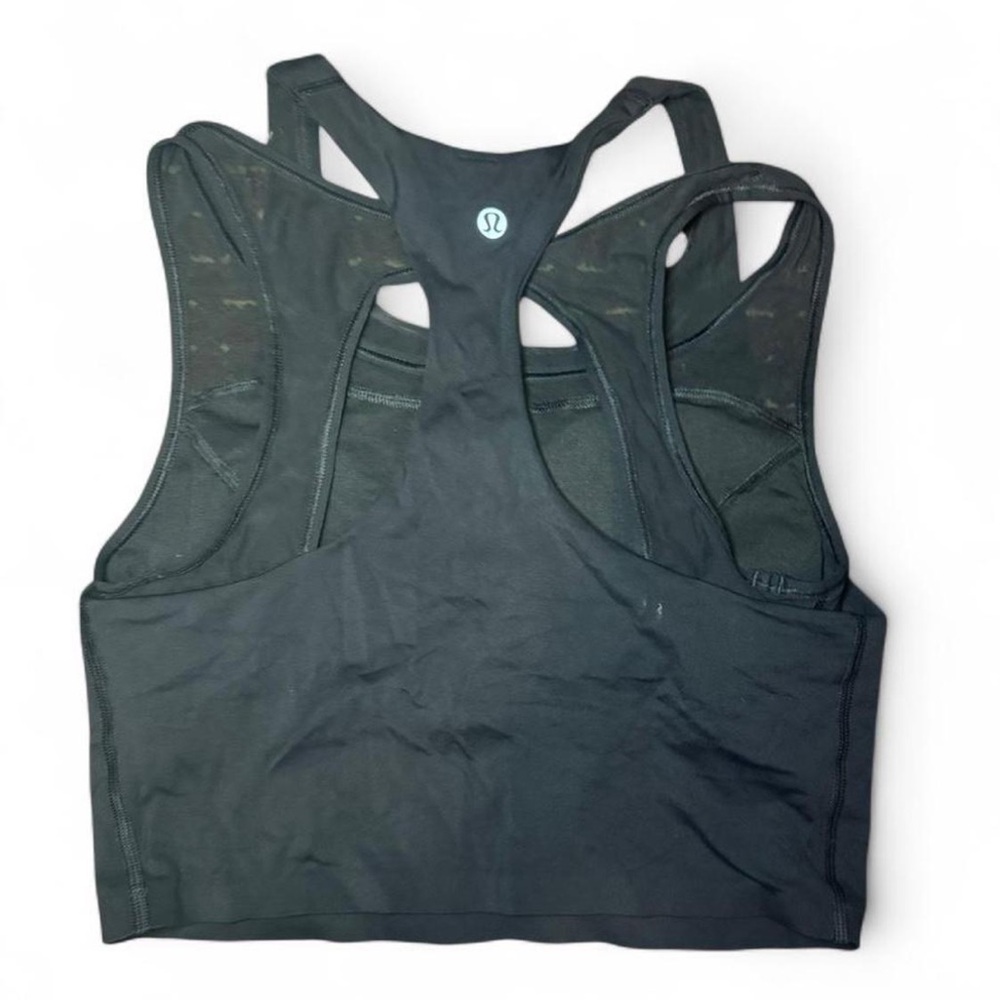 Lululemon Break Free Tank in black Nulux fabric size 6